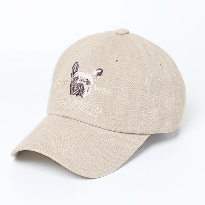 フレンチブル刺繍CAP キャップ レディース 帽子 コットンキャップ 14+ イチヨン プラス / 104023