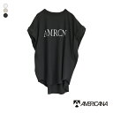 AMERICANA アメリカーナ “AMRCN” 袖ロールアップ Tシャツ チュニック丈 [BRF-M-689A-2] レディース Tシャツ ティーシャツ ロゴTシャツ ..