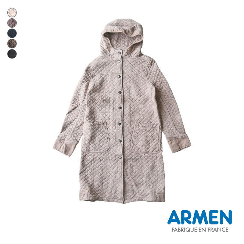 アーメン ARMEN アーメン キルティング コート フード付き [NAM0553]レディース cotton quilt hooded coat 綿キルト コットンキルト