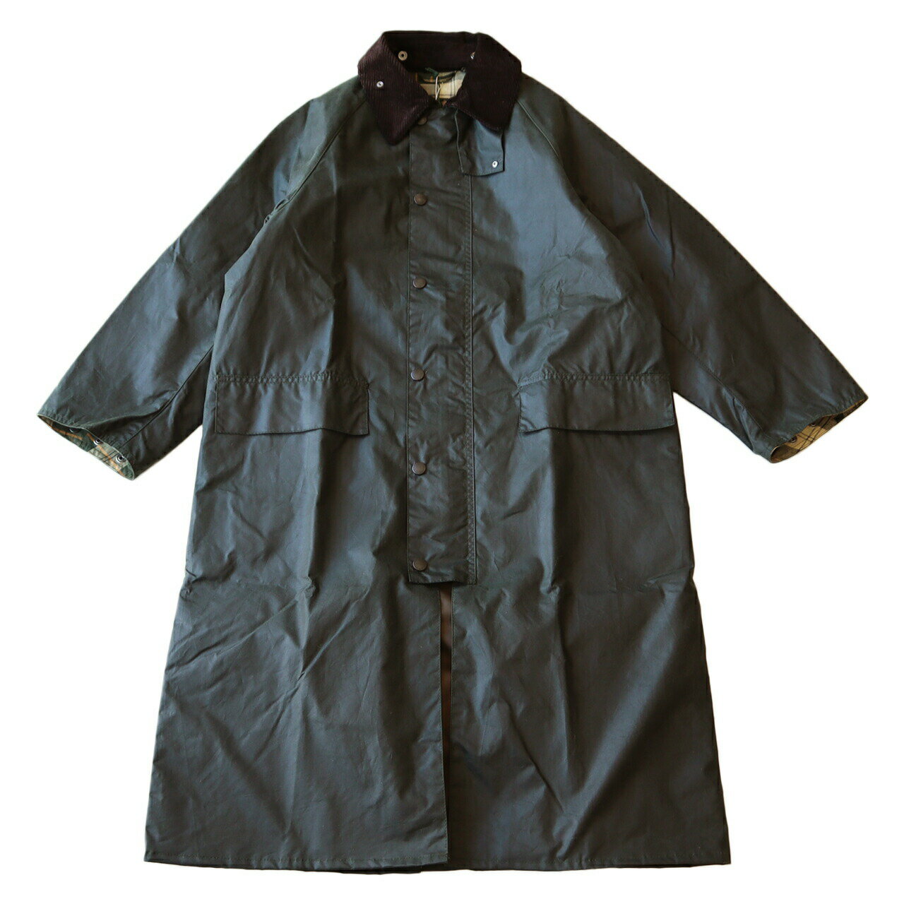 Barbour バブアー OS WAX BURGHLEY オーバーサイズ ワックス バーレー  ユニセックス オイルドコットン ステンカラーコート ロングコート アウター レディース メンズ 男女兼用