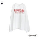 PARROTT CANVAS パロットキャンバス クラシック スポーツ L/S Tシャツ PC24112008 レディース オールシーズン ロングスリーブ 長袖 ロンティー ティーシャツ カットソー プルオーバー ロゴ オーバーサイズ 春夏 秋冬