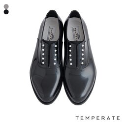 TEMPERATE テンパレイト PEIGE OXFORD ペイジ オックスフォード [PEIGE] レディース パール スタッズ レインシューズ スリッポン マニッシュ ローファー インジェクションシューズ 光沢 雨靴 防水 梅雨 雨具