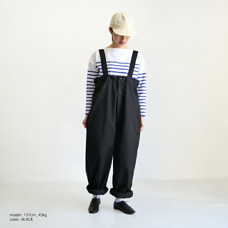 【50%OFF】Yarmo ヤーモ ハイライズ ブレース トラウザーズ [YAR-24SS-P32] レディース オールシーズン High Rise Brace Trousers サロペット ワイド パンツ 股上深め 春夏 秋冬