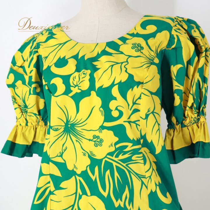 【中古】T&L MUUMUU FACTORY ムームーファクトリー フラダンス 衣装 ワンピース ド...