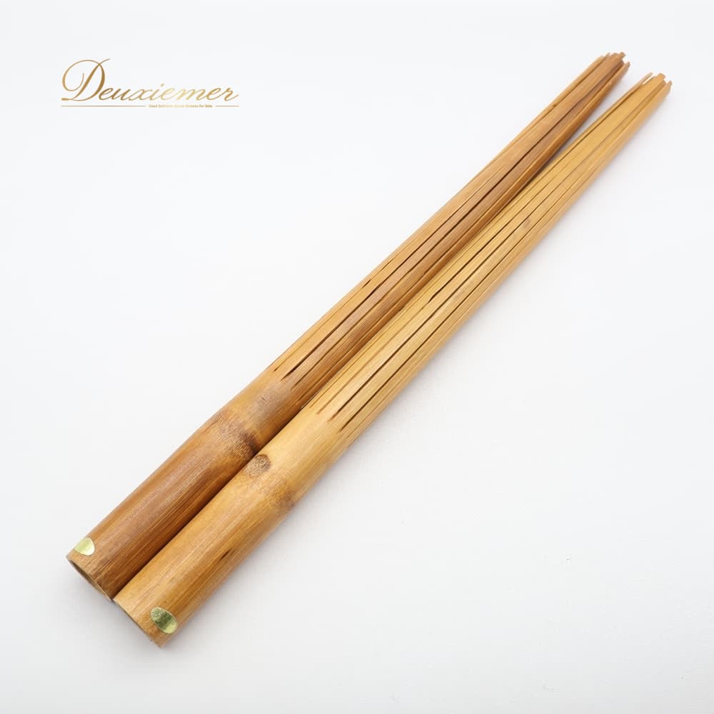 乐天商城 - 【中古】 フラダンス 小物 プイリ ブラウン系 楽器 小道具 ナチュラル フラ ダンス タヒチアン 木製 舞台 ステージ イベント 練習 レッスン ダンス用品 ダンス小物 ペア タヒチアンダンス 光沢 J001-2512079000426