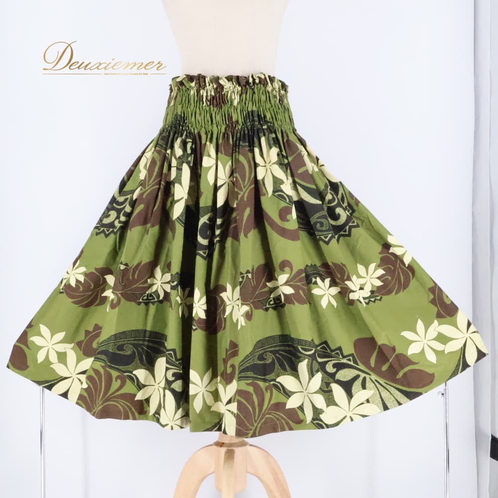 【中古】 PauSkirtShop パウスカートショップ フラダンス 衣装 パウスカート グリ...