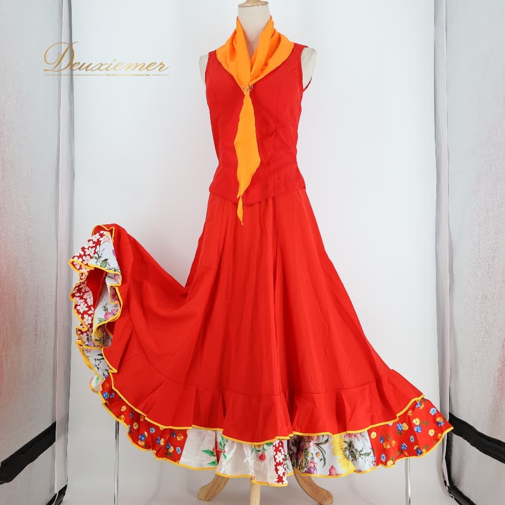 【中古】 アトリエ喜美恵 あとりえきみえ フラメンコ 衣装 HERMOSA IBERIA エルモ...
