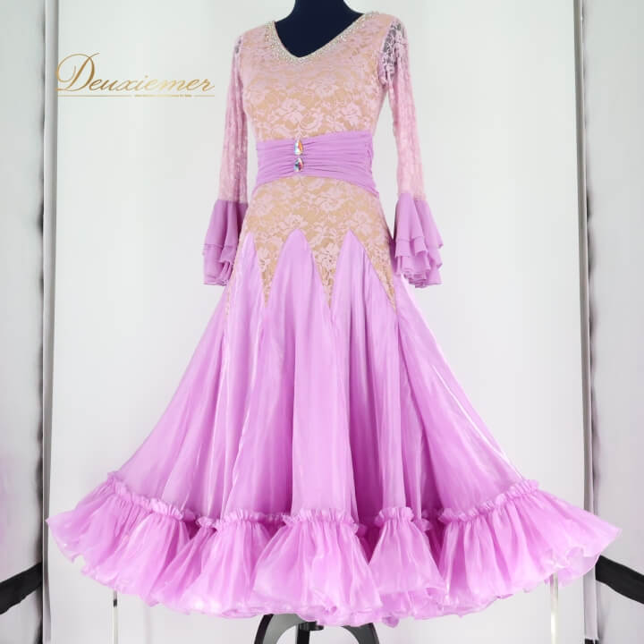 【中古】社交ダンス 衣装 スタンダード ドレス スタンダードドレス ワンピース パーティードレス レデ..