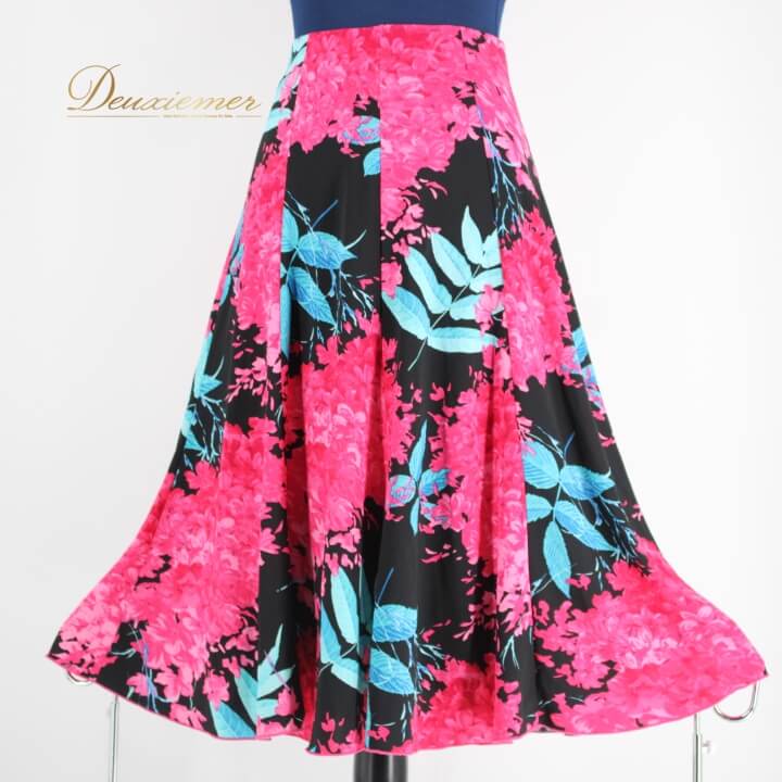 【中古】社交ダンス 衣装 スタンダード スカート レッスンウェア レディース オールシーズン ブラック..