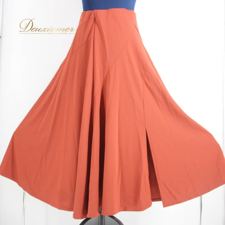 【中古】社交ダンス 衣装 スタンダード スカート レッスンウェア 女性用 レディース オールシーズン 無..