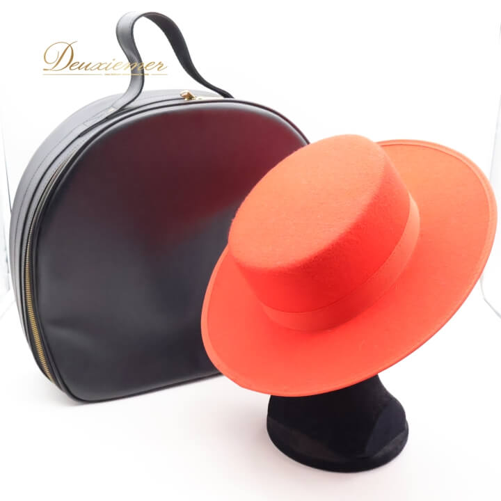 【中古】HERMOSA IBERIA エルモサ フラメンコ コルドベス ハット 帽子 ケース バッグ 鞄 まとめ売り 2点 セット 小物 小道具 ブラック系 黒...