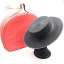 【中古】フラメンコ コルドベス ハット 帽子 ケース バッグ 鞄 まとめ売り 2点 セット 小物 小道具 レッド系 赤 ブラック系 黒 ダンス 練習 舞台 MA...