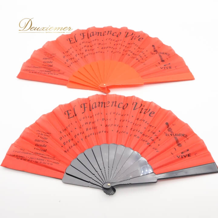 【中古】フラメンコ アバニコ 扇子 小物 小道具 セット 赤 黒 23cm アクセサリー レッド系 ブラック系 柄 模様 練習 舞台 発表会 イベント フラメン...