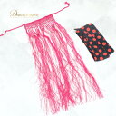 【中古】フラメンコ 衣装 まとめ売り セット ガルガンティージャ シージョ ボウタイ ピンク ドット 水玉 編み込み フレコ フリンジ 飾り 小物 装飾 紫 パ...