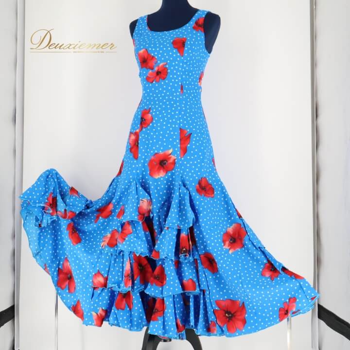 【中古】MOLINA モリーナ フラメンコ 衣装 ワンピース ドレス 舞台衣装 コスチューム 発表会衣装 レデ..