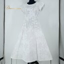 【中古】MermaidLine MMJ マーメイドライン フラダンス 衣装 ワンピース ドレス ホワイト系 フラ ダンス 白 エムエムジェイ 日本製 花柄 ハワ...