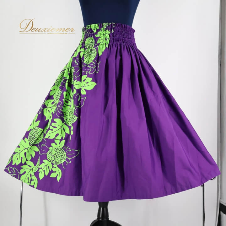 【中古】ALOHA STANDARDS アロハスタンダード フラダンス 衣装 パウスカート パープル系 シングル フラ..