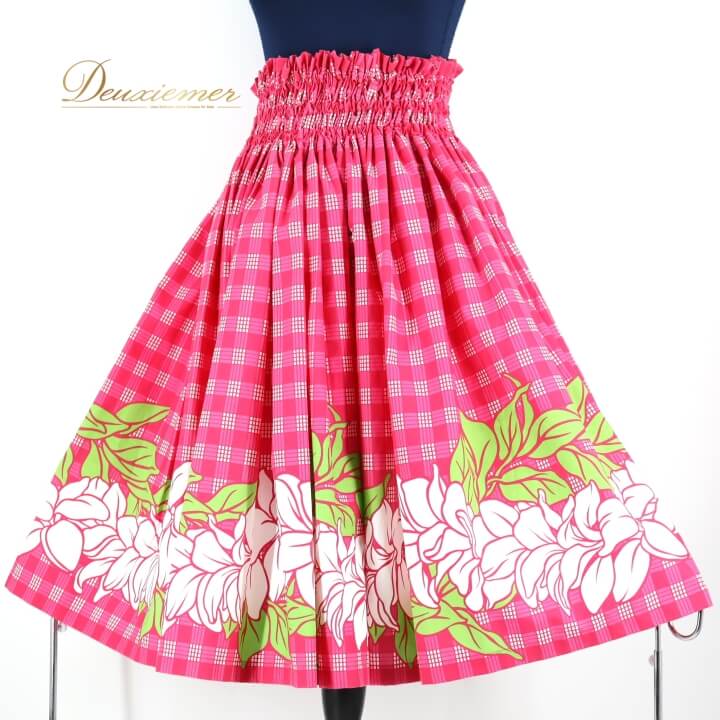 【中古】ハレハワイイ フラダンス 衣装 パウスカート ピンク系 ハワイアンプリント フラワー 花柄 フラ..