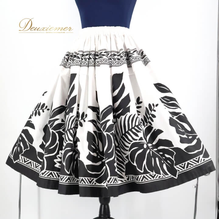 【中古】ALOHA STANDARDS アロハスタンダード フラダンス 衣装 パウスカート ホワイト系 日本製 ハワイ..