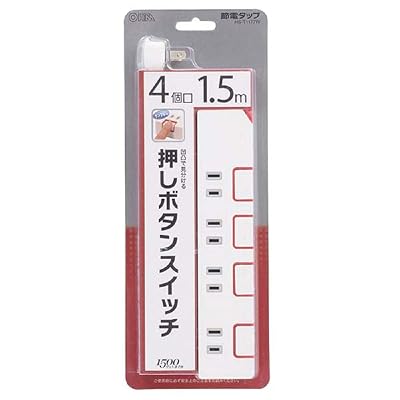 押しボタンスイッチ付き 節電タップ 3個口 1.5m [HS-T1175W]商品説明【商品説明】size : 3個口1.5m二重被ふくコード:導線を二重被ふくで強度を向上過電部モジュール化(連結部半田レス):半田接点の経年劣化や温度変化によるクラック現象を回避トラッキング・感電対策:トラッキング・感電防止プラグ(耐ユリア樹脂・耐トラッキングカバー)焼損防止:熱に強い2重ボディ(熱に強いPBT樹脂・耐熱難燃樹脂を採用)本体差込口個数:3個口size : 4個口1.5m二重被ふくコード:導線を二重被ふくで強度を向上過電部モジュール化(連結部半田レス):半田接点の経年劣化や温度変化によるクラック現象を回避トラッキング・感電対策:トラッキング・感電防止プラグ(耐ユリア樹脂・耐トラッキングカバー)焼損防止:熱に強い2重ボディ(熱に強いPBT樹脂・耐熱難燃樹脂を採用)本体差込口個数:4個口size : 3個口2.5m二重被ふくコード:導線を二重被ふくで強度を向上過電部モジュール化(連結部半田レス):半田接点の経年劣化や温度変化によるクラック現象を回避トラッキング・感電対策:トラッキング・感電防止プラグ(耐ユリア樹脂・耐トラッキングカバー)焼損防止:熱に強い2重ボディ(熱に強いPBT樹脂・耐熱難燃樹脂を採用)本体差込口個数:3個口size : 6個口1.5m二重被ふくコード:導線を二重被ふくで強度を向上過電部モジュール化(連結部半田レス):半田接点の経年劣化や温度変化によるクラック現象を回避トラッキング・感電対策:トラッキング・感電防止プラグ(耐ユリア樹脂・耐トラッキングカバー)焼損防止:熱に強い2重ボディ(熱に強いPBT樹脂・耐熱難燃樹脂を採用)本体差込口個数:6個口size : 4個口2.5m二重被ふくコード:導線を二重被ふくで強度を向上過電部モジュール化(連結部半田レス):半田接点の経年劣化や温度変化によるクラック現象を回避トラッキング・感電対策:トラッキング・感電防止プラグ(耐ユリア樹脂・耐トラッキングカバー)焼損防止:熱に強い2重ボディ(熱に強いPBT樹脂・耐熱難燃樹脂を採用)本体差込口個数:4個口