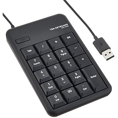 エレコム テンキー 有線 メンブレン Mサイズ USBポート付 1000万回高耐久 ブラック TK-TCM012BK商品説明【商品説明】pattern : 単品 size : Mサイズ style : テンキー USB2.0×2ポート付2ポートのUSB2.0ハブ機能を搭載し、マウスなどのUSB機器を2台まで接続できるテンキーボードです。Excelでの作業に便利な[Tab]キーと、数字の入力に便利な[00]キーを装備しています。大きなキーで入力効率が向上します。「NumLock」問題をハードウェアで解決しており、対策ソフトのインストールは不要です。NumLockのオン/オフの状態がひと目でわかるLEDランプを装備しています。USB接続なので、パソコンの電源がオンの状態でも抜き差しが可能です。専用ドライバなどのインストール作業が不要で、パソコンのUSBポートに接続するだけですぐに使えます。最大1000万回のキーストロークに耐える丈夫なキーを採用しています。pattern : 単品 size : Mサイズ style : テンキーノートパソコンでの使用に最適な、スタンダードなUSBテンキーボードです。Excelでの作業に便利な[Tab]キーと、数字の入力に便利な[00]キーを装備しています。大きなキーで入力効率が向上します。「NumLock」問題をハードウェアで解決しており、対策ソフトのインストールは不要です。NumLockのオン/オフの状態がひと目でわかるLEDランプを装備しています。USB接続なので、パソコンの電源がオンの状態でも抜き差しが可能です。専用ドライバなどのインストール作業が不要で、パソコンのUSBポートに接続するだけですぐに使えます。最大1000万回のキーストロークに耐える丈夫なキーを採用しています。