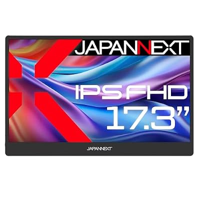 JAPANNEXT 17.3インチ モバイルモニター IPS パネル フルHD 1920x1080解像度 スマートケース付き (Type C/PC対応/スピーカー内蔵 / sRGB100% / 非光沢) JN-MD-IPS1730FHDR-NブランドJAPANNEXT色ブラックモデルJN-MD-IPS1730FHDR-N商品説明【商品概要】携帯性と機能性に優れ、フルHD(1920x1080)解像度に対応した、17.3インチ IPSパネル搭載のモバイルディスプレイです。ワーケーションや外出先、自宅のリビングなど大きなディスプレイを置けない場所など様々な場所でマルチディスプレイを実現します。高精細な画面で写真を表示したり、プレゼン画面をお客様に見せる、外出先でゲームを大画面で楽しむなど様々な使い方が可能です。13.8mmの薄型本体で携帯性に優れ、外出時やテレワークなど場所を選ばすディスプレイを活用できます。付属の折りたたみスマートケースは、マグネットタイプの着脱式となっており、折りたたむことでスタンドとして使用することができます。入力端子としてハイブリッド対応（モニターへの電源と映像を1本で送信）のUSB Type-Cを2つ、さらにminiHDMI 1.4を1つ装備します。*miniHDMI使用時にはUSB Type-C端子から電源供給が必要になります。75x75mmのVESA規格に対応、モニターアームなどにも使用が可能です。付属の折りたたみスマートケースは、マグネットタイプの着脱式となっており、折りたたむことでスタンドとして使用することができます。フリッカー(ちらつき)フリーで、ブルーライト軽減モードを搭載し、目と身体への負担を軽減します。また1Wx2のスピーカーを内蔵しています。【商品説明】【商品詳細】ブランド：JAPANNEXT商品種別：パソコン・周辺機器商品名：JAPANNEXT 17.3インチ モバイルモニター IPS パネル フルHD 1920x1080解像度 スマートケース付き (Type C/PC対応/スピーカー内蔵 / sRGB100% / 非光沢) JN-MD-IPS1730FHDR-N製造元：JAPANNEXT商品番号：JN-MD-IPS1730FHDR-N発売日：2024年08月09日商品内容：17.3インチ色：ブラック商品タイプ：17.3インチ FHD IPS【当店からの連絡】