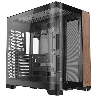 ANTEC PCケース C8 Curve Wood ブラック 木製フロントパネル 前面と側面が一体になった曲面強化ガラスパネルを搭載した冷却型フルタワーPCケース Antec Constellation C8 Curve Wood 全1種