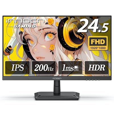 INNOCN ゲーミングモニター 24.5インチ 200Hz IPS 1ms(GTG) フルHD 非光沢 フレームレス PS5/Xbox対応 Adaptive-Sync VESA100×100 HDMI2.0/DP1.4接続 25G2G商品説明【商品説明】style : 24.5インチ/1920x1080/DP1.4/220Hz【全領域対応の200Hz】120Hzの滑らかさ、180Hz ゲーミングモニターの応答性、そしてその先の臨場感まで。ゲームからクリエイティブワークまで、あらゆるシーンを200Hz モニター1台でカバーします。1msの応答速度で、瞬時の反応を実現。敵の動きを逃さず、圧倒的なアドバンテージを得よう！（vrr対応）【IPSパネル＆HDR】どんな角度からでも美しい映像を楽しめる！広視野角とHDR400技術で、25G2Gは色彩が鮮やかに再現され、ゲームの世界に没入できます。180Hz ゲーミングモニターで、さらに鮮明でリアルな体験を。【フリッカーフリー＆Adaptive-Sync対応】目に優しい、快適なゲーム体験を！フリッカーフリー技術とAdaptive-Syncにより、滑らかな映像を実現し、長時間のプレイでも疲れにくい。200Hz·180Hz ゲーミングモニターで、まるで現実のようなゲームプレイ。【低ブルーライト調整対応】目の健康を守るために、低ブルーライト調整機能を搭載。夜遅くまでのプレイでも、目の疲れを軽減し、快適に楽しめます。180Hz ゲーミングモニターで、長時間プレイでも安心。【多様な接続端子】最新の接続規格に対応！HDMI2.0(1980*1080@180Hz) とDP1.4(1980*1080@180Hz)で、このゲーミングモニターがスムーズな映像を体験可能。さらに、ヘッドホン端子も完備し、臨場感あふれるサウンドを楽しめます。【安心】INNOCNは12ヶ月の保障期間を提供いたします。弊社のゲーミングモニターをご利用際にもし何か不具合あるいは何かご不明な点がございましたら、お気軽くメールでご連絡ください。※スピーカーないご注意ください。style : 24.5インチ/2560x1440/DP1.4/240Hz【240Hz ゲーミングモニター】24 .5インチWQHD（2560×1440）IPSパネルに240Hzの超高リフレッシュレートを搭載。レーシングゲームでも激しいFPSゲームでも、ズレとぼやけを大幅に減らし、遅延のない流暢な画面を提供。eスポーツ公式機種同等の反応性能をホーム環境で実現。【没入感ある色彩表現】100% sRGBと93% DCI-P3カバー率で、ファンタジーRPGの幻想的な世界観や、バトルロイヤルゲームのリアルな陰影を忠実に再現。HDR10対応で明暗差の激しいシーンでもディテールを逃しません。178度広視野角でマルチプレイ時の画面端まで色味統一され、チーム連携が格段に向上。【目にやさしい】ハードウェアベースの低ブルーライト技術を内蔵し、長時間のゲームセッションでも目の疲労軽減。フリッカーフリー（画面チラつき防止）機能が深夜のプレイ環境でも視界を安定させます。音響面では2Wスピーカーを装備（外部スピーカー接続推奨）、夜間のヘッドフォン使用と使い分け可能。【次世代インターフェース】「HDMI2.1×2（144Hz）とDP1.4×2（240Hzフル活用）でPS5/PC併用環境を最適化（VRR対応）。オーディオアウト端子対応で、ゲーミングヘッドセットやサウンドバーとの連携も容易です（内蔵スピーカーは簡易使用向けの4Ω2W仕様）。【人体工学に基づく調整機能】VESA 100×100mm規格に対応し、デスクマウントとデュアルディスプレイを自由に設置可能。 前後5-20°傾斜調整可能なスタンドで、ゲーミングチェア、床座り方、スタンディングゲームなど様々な姿勢に最適な視点を実現しました。六面の堅固な台座は激しい操作時も画面ブレを防止します。【安心】INNOCNは12ヶ月の保障期間を提供いたします。弊社の製品をご利用際にもし何か不具合あるいは何かご不明な点がございましたら、お気軽くメールでご連絡ください。style : 40インチ/3440 x 1440/USB C90W/144HzAMD FreeSync Premium＆144Hz＆MPRT 1ms: AMD FreeSync Premiumを搭載し、画面のティアリングやフレームレートの不安定性を取り除き、表示の遅延を最低限に抑えられます。また、144Hzのリフレッシュレートに対応可能で、高画質を維持しながら残像感のない滑らかな画面を表示できます。21:9ウルトラワイドモニター＆WQHD(3440x1440) 2K高解像度: 21:9のアスペクト比で、従来のディスプレイより横方向に長く、広い作業空間と視野を備えます。多くの情報をまとめて映し出し、快適な作業空間を実現します。また、2K1440p(3440*1440)の高解像度で、ゲーミングする時、敵の様子を観察しやすく、出来事に対してアクションを素早く行えます。更に、web会議、映画鑑賞、音楽鑑賞など幅広く活用できます。卓上置きと壁掛け2way取り付け＆多種類入出力端子: 卓上置きだけでなく、VESAマウント（100*100mm、別売り）で壁に簡単に掛けられます。また、Audio Out入力端子、DP入力端子（Ver1.4）、HDMI入力端子（Ver2.0）*2、Type-C入力端子（Ver3.1）五つの入力端子が付いており、ゲーム機やAV機器など様々なデバイスに接続できます。更に、TYPE-C 90W端子を搭載し、PCと接続している際モニターからPCに給電できます。ビデオでモニターの設置方法を見ることができます。ご利用の際、弊社の付属品をご利用してください。HDR 600&95％DCI-P3広色域: HDR600にも対応可能で、パネル16分割、露出不足や露出過度などの問題を解決し、様々なリアリティあふれる映像を再現できます。また、デジタルシネマ規格で、DCI-P3のカバー率は95％まで達し、映像撮影に使われるカラーフィルムの色域にも対応でき、より鮮明な画像や映像を表示可能となり、sRGBディスプレイでは再現し切れない豊かな色合いを体験できます。プロの方々が仕事現場で撮影・収録された映像素材を表示・確認することも可能です。Delta「ディスプレイに数字が表示される場合の対処方法」： ディスプレイの右上に「60」（または他の数字）が表示され、消えない場合でもご安心ください！これは通常、ディスプレイが設定異常状態に入っていることが原因です。以下の手順をお試しください： 1、ディスプレイ設定をリセットする： a. ディスプレイのメニュー設定に入ります。 b. 「リセット」を見つけ、実行します。 2、リフレッシュレートモードをオフにする： a. ディスプレイメニューのゲーム設定に入り、「リフレッシュレート」オプションを見つけます。 b. 「リフレッシュレート」がオンになっている場合は、オフにしてください。