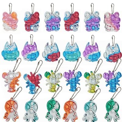 スクイーズ玩具 プッシュポップ キーホルダー プッシュポップ セット フィジェット プッシュポップポップ バブル感覚 知育玩具 減圧グッズ ストレス解消 インテリジェンス発展 洗え 全3色 devicecollect-10004820 デバイスコレクト パッケージ画像