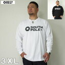 (26日1:59迄クーポン配布中)大きいサイズ メンズ SOUTHPOLE(サウスポール)オフィシャルロゴプリントロンT 3XL USA アメリカ ストリート系 ブランド ロゴ 長袖 Tシャツ