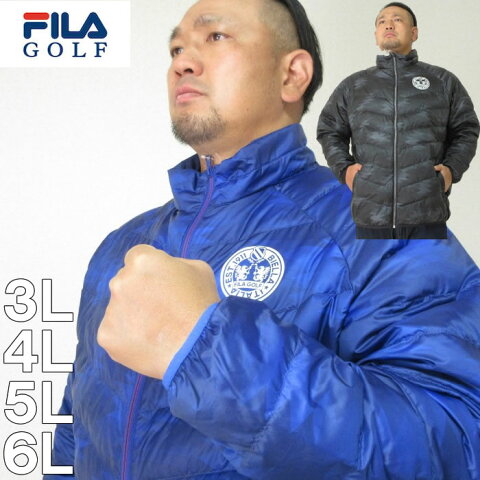 大きいサイズ メンズ FILA GOLF-ライトダウンジャケット（メーカー取寄）フィラゴルフ 3L 4L 5L 6L