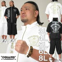 大きいサイズ メンズ COLLINS 半袖 スタンド ジャージ セット(メーカー取寄)コリンズ 3L 4L 5L 6L 8L 大きい サイズ キングサイズ ビッ...