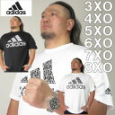 大きいサイズ メンズ adidas BOS ロゴ 半袖 Tシャツ（メーカー取寄）アディダス 2L 3L 4L 5L 6L 7L 大きい サイズ キングサイズ ビッグサイズ デビルーズ インナー おしゃれ ブランド カットソー メンズファッション 春 夏 服