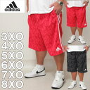 大きいサイズ メンズ adidas-総柄ハーフパンツ メーカー取寄 アディダス 2L 3L 4L 5L 6L 7L