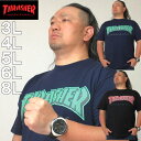 大きいサイズ メンズ THRASHER 半袖 Tシャツ メーカー取寄 スラッシャー 3L 4L 5L 6L 8L 大きい サイズ キングサイズ ビッグサイズ デビルーズ インナー おしゃれ ブランド カットソー メンズ…