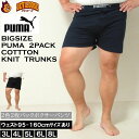 大きいサイズ メンズ PUMA 2P ニットトランクス 2枚セット(メーカー取寄)12493382 プーマ 3L 4L 5L 6L 7L 8L 大きい サイズ ...