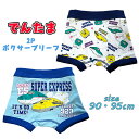【メール便送料無料】でんたま 新幹線 (ドクターイエロー/はやぶさ) 2Pボクサーブリーフ 下着 2枚組 前閉じ ベビー ボーイズ パンツ 名前欄付きトイレトレ...
