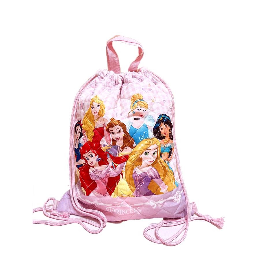 【メール便送料無料 】Disney ディズニー プリンセス キルト ナップサック ピンク 遠足 ナップザック 練習着入れ 着替え入れ 習い事 サブバッグ お祝い プレゼント 入園 入学 ギフト(D7077PN-3 aw190024)