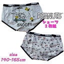 【メール便OK】PEANUTS SNOOPY スヌーピー スクール ローライズ2Pショーツ 2枚組 バックプリント 総柄 インナー 下着 アンダーウエア パンツ ジュニア ティーン ギフト (523SN6532)