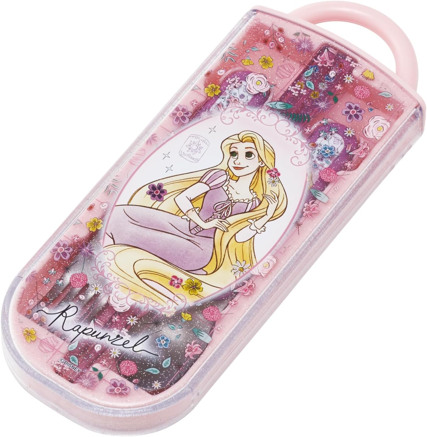 セレクトショップ DEVINの【メール便送料無料】Disney Princess ディズニープリンセス ラプンツェル(26) トリオセット お箸/スプーン/フォーク お弁当 スライド式 食洗器OK スケーター TACC2 日本製 給食 遠足 運動会 幼稚園/保育園/小学校 ギフト プレゼント(722011)｜アングル3