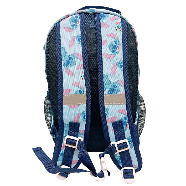 【送料無料】Disney ディズニー リロ＆スティッチ キャラクター デイパック Mサイズ ブルー 反射チャーム Dパック リュックサック バッグ bag 遠足 行楽 お出かけ キャンプ 入園 入学 お祝い プレゼント (D6263BL-0)