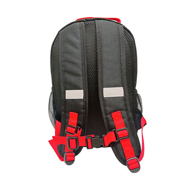 【送料無料】Disney PIXAR ディズニー・ピクサー カーズ マックイーン 仲間 キャラクター デイパック Mサイズ ブラック 反射チャーム Dパック リュックサック バッグ bag 遠足 行楽 お出かけ キャンプ 入園 入学 お祝い プレゼント (D6253BK-7)