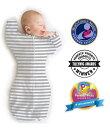 Swaddle Designs スワドルサック コットン使用 スワドルデザインズ おくるみ (ヘザーグレイストライプ) 新生児 ベビー用品 赤ちゃん ガールズ ...