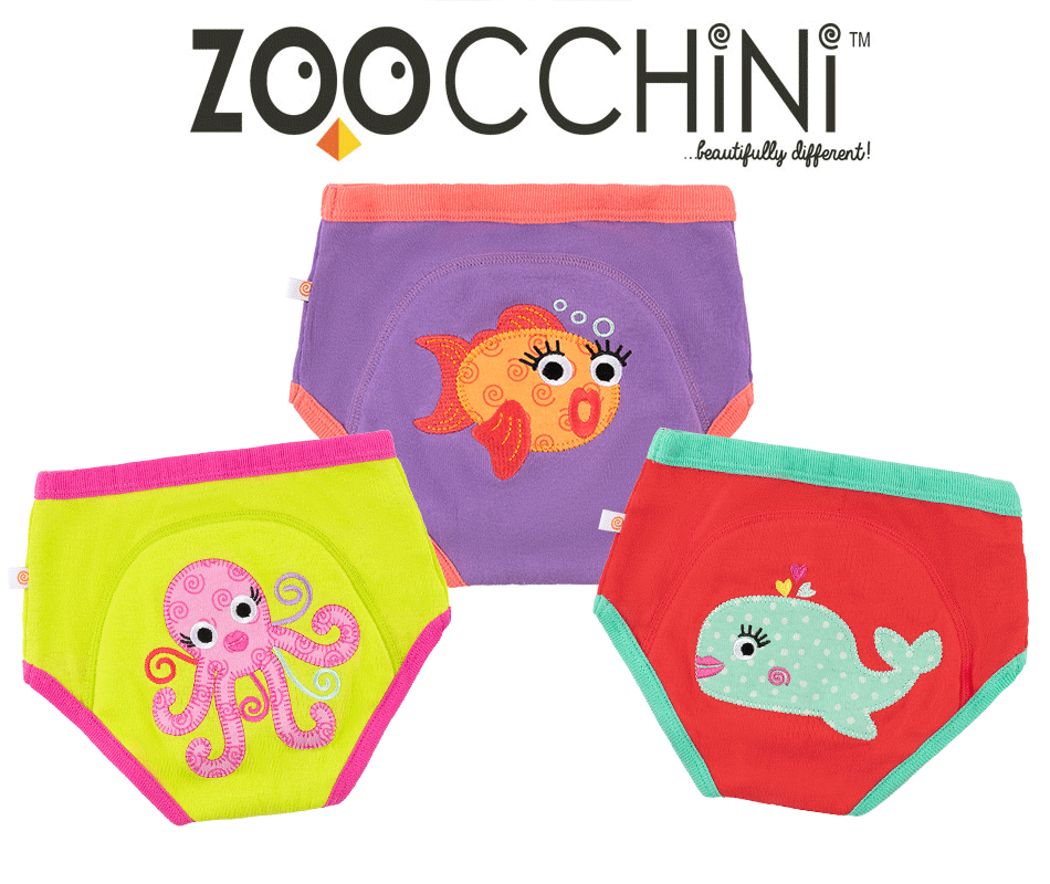 楽天セレクトショップ　DEVIN【送料無料】ZOOCCHiNi ズーキーニ ズッキーニ オーガニックコットン トレーニングパンツ 3枚組 （海の仲間/女児） ベビー用品 赤ちゃん 女の子 ガールズ トイトレ 出産祝い 誕生日 プレゼント ギフト （13002 zc450083）