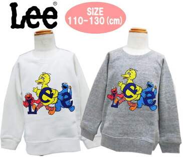 【1点までメール便OK】Lee リー SESAME STREET コラボロゴスウェット トレーナー 長袖 キッズ ユニセックス 男の子/女の子 トップス おしゃれ 親子 カップル お揃い ギフト 誕生日 プレゼント (LK0565 lee500093)
