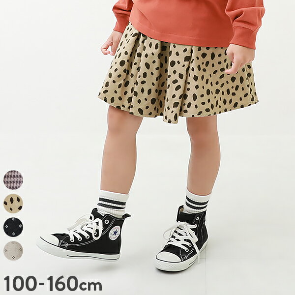 ミニ丈ギャザースカッツ 子供服 キッズ 女の子 スカート・スカッツ スカート ボトムス レギンスのサムネイル