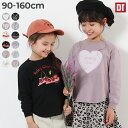 【春SALE 10%OFF】綿100% デビラボ ガールズ プリント 長袖Tシャツ ゆったり 子供服 キッズ ベビー 女の子 トップス 長袖Tシャツ バックプリ...