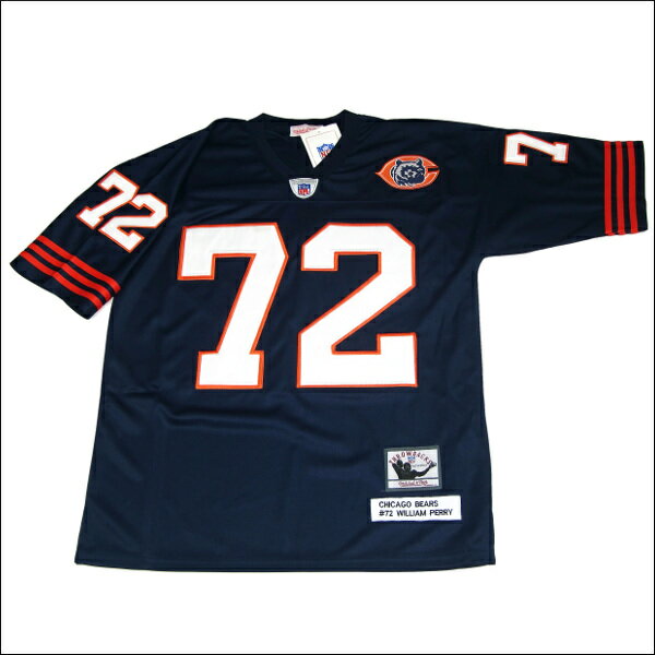 【全2色】CHICAGO BEARS replica フットボールシャツ/ #72【WILLIAM PERRY】メンズ　大きいサイズ　小さいサイズ　メンズ大きいサイズ　ゲームシャツ　ダンス　衣装　ダンス衣装　hiphop ヒップホップ