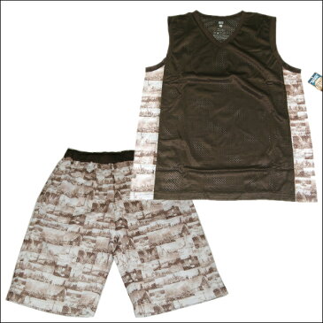 HENRY & WILLIAM (H&W) メンズ セットアップノースリーブ【セットアップ】 小さいサイズ 大きいサイズメンズ半袖半ズボン セットアップタンクトップセット メッシュセットアップ上下 メンズ上下 メンズ バスケー ジャージ L LL 3L 4L 5L