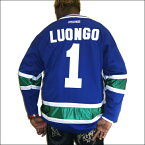 Vancouver Canucks (バンクバーカノックス) replica アイスホッケーシャツ #1【LUONGO】アイスホッケー　ゲームシャツ 大きいサイズメンズ　メンズ大きいTシャツ　ヒップホップ衣装　ダンス　衣装　ジャージ